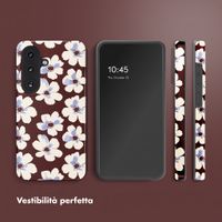 Selencia Cover posteriore Vivid con MagSafe Samsung Galaxy S26 FE - Choco Flower Pop