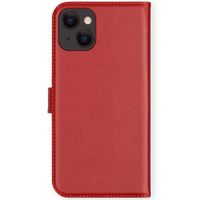 Selencia Cover a libro in vera pelle Apple iPhone 13 - Rosso