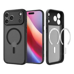 Spigen Cover Posteriore Ultra Ibrida con MagSafe Apple iPhone 17 Pro Max - Frost Black