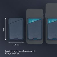 Accezz Portacarte in pelle - Compatibile con MagSafe e Qi2 - Nightfall Blue