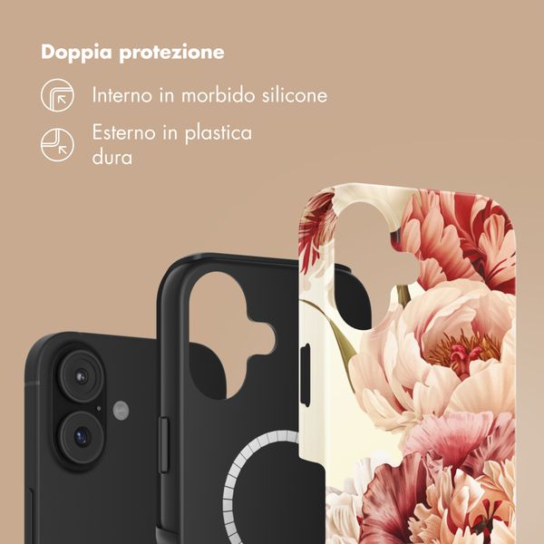 Selencia Cover posteriore Vivid con MagSafe Apple iPhone 17 - Vintage Peony