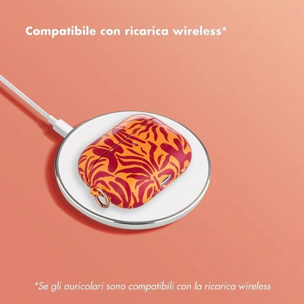 Selencia Cover Vivid  Apple Airpods Pro 3 - Tropical Vibes Apricot