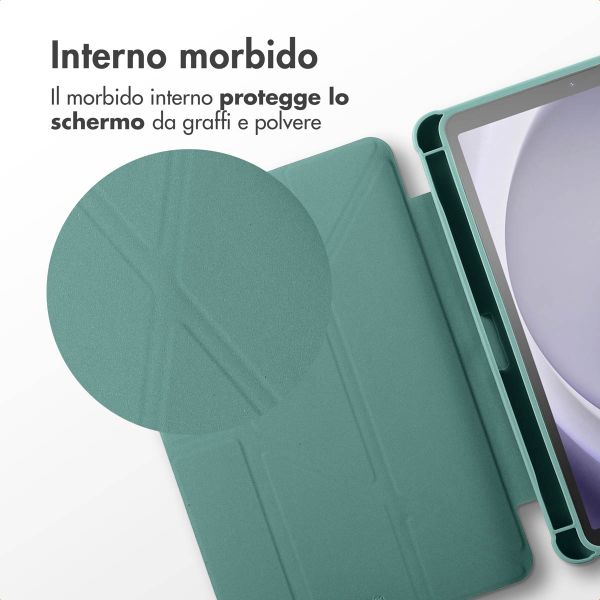 imoshion Cover Origami Samsung Galaxy Tab A9 8.7 pollici - Verde scuro