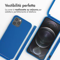 imoshion Cover in Silicone con Cordino Apple iPhone 12 (Pro) - Blu
