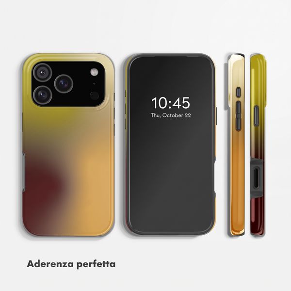 Selencia Cover Posteriore Vivid Apple iPhone 17 Pro - Gradient Olive Dust