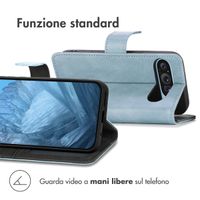 imoshion Cover a libro di Lusso Google Pixel 9 Pro XL - Azzurro