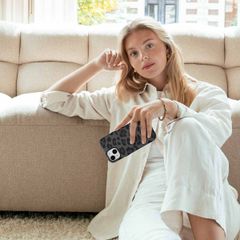 Selencia Cover Sabi Stampa pantera con MagSafe Samsung Galaxy S25 Ultra - Midnight Black