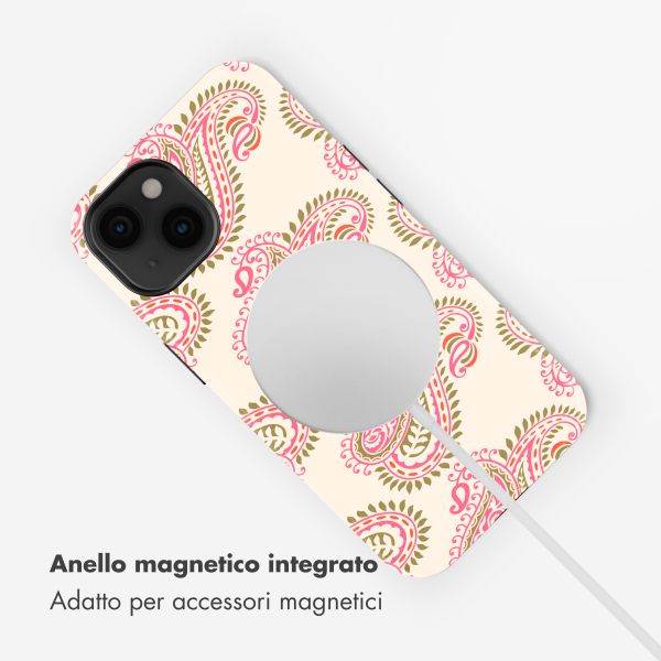 Selencia Cover posteriore Vivid con MagSafe Apple iPhone 14 - Paisley Blush