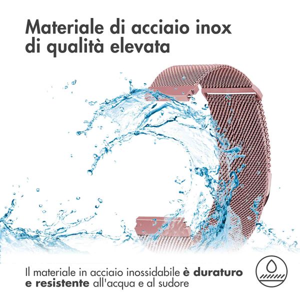 imoshion Cinturino magnetico milanese Samsung Galaxy Watch 7 40/44 mm - Rosa