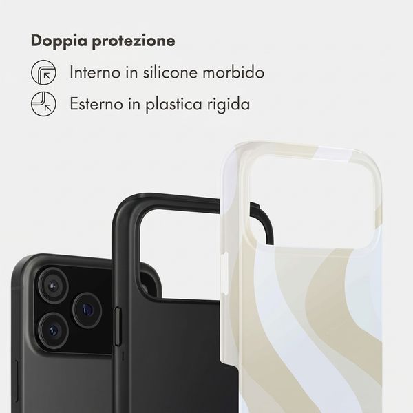Selencia Cover Posteriore Vivid Apple iPhone 18 Pro Max - Desert Waves Beige