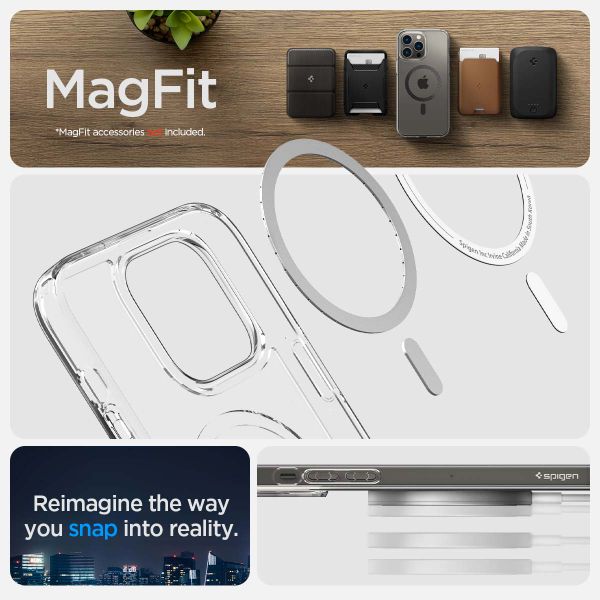 Spigen Cover Posteriore Ultra Ibrida con MagSafe Apple iPhone 14 Pro - Carbon Fiber Black