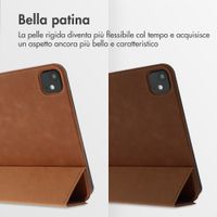Accezz Cover a libro trifold in pelle Apple iPad Pro 11 (2025) M5 / (2024) M4 - Cognac