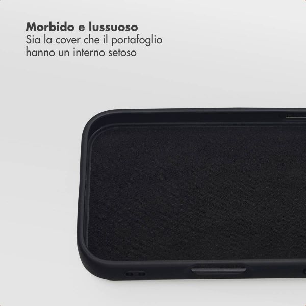Selencia Libreria rimovibile Olyn con MagSafe Apple iPhone 16 - Nero