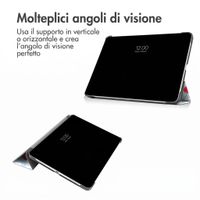 imoshion Cover Trifold Design Apple iPad Air 11 pollici (2026) M4 / (2025) M3 / (2024) M2 / Air 5 (2022) / Air 4 (2020) - Cherry Check