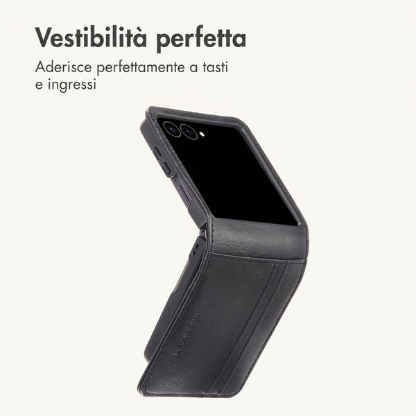 imoshion Cover a libro di Lusso Samsung Galaxy Z Flip 8 - Nero