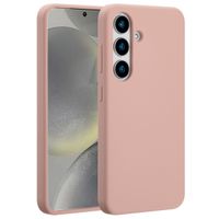 Accezz Cover in silicone liquido con MagSafe Samsung Galaxy S25 - Rosa