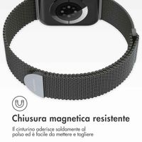 imoshion Cinturino milanese magnetico Apple Watch | 38/40/41/42 mm - Taglia S - Space Grey