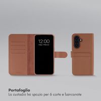 Accezz Cover a libro Edge rimovibile con MagSafe Samsung Galaxy A27 (5G) - Marrone