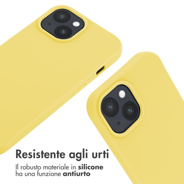 imoshion Cover in Silicone con Cordino Apple iPhone 15 - Giallo