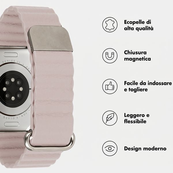 imoshion Cinturino magnetico in pelle sintetica Apple Watch | 44/45/46/49 mm - Beige