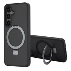 Accezz Cover con anello e supporto con MagSafe Samsung Galaxy S24 - Nero
