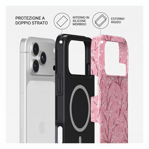 Burga Cover Posteriore Resistente con MagSafe Apple iPhone 18 Pro Max - Sakura