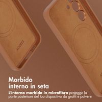 Accezz Cover in Pelle con MagSafe Samsung Galaxy S24 - Sienna Brown