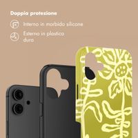 Selencia Cover Posteriore Vivid Apple iPhone 16 - Chalky Bloom