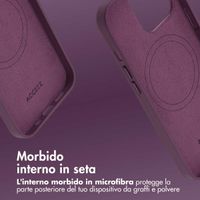 Accezz Cover in Pelle con MagSafe Apple iPhone 13 Pro - Heath Purple