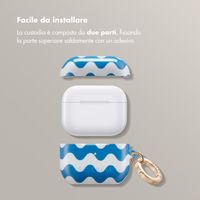 Selencia Cover Vivid  Apple Airpods 3 - Wave Vibes Classic Blue