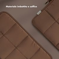 Selencia Cover Puffy per laptop 13-14 pollici - Laptopsleeve - Mocha Brown