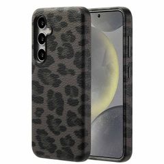 Selencia Cover Sabi Stampa pantera con MagSafe Samsung Galaxy S24 - Midnight Black