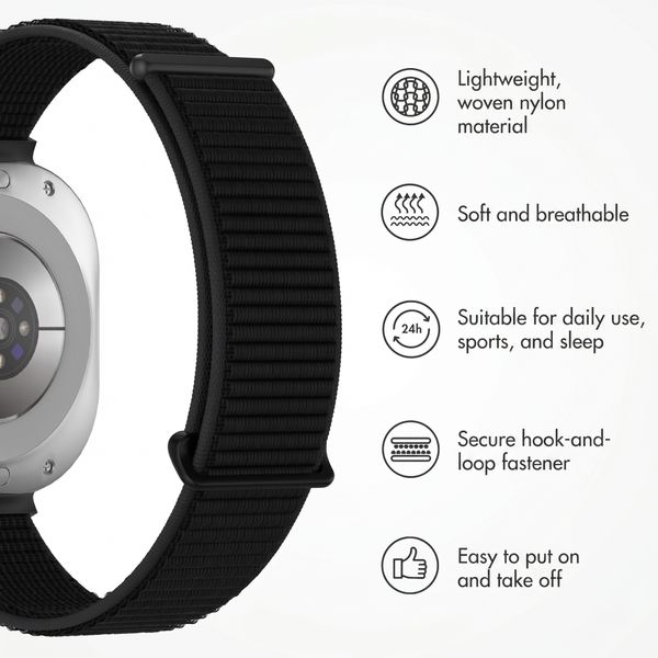imoshion Nylon bandje Samsung Galaxy Watch Ultra (2024/2025) - Zwart