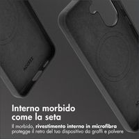 Accezz Cover in Pelle con MagSafe Samsung Galaxy A57 (5G) - Onyx Black