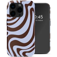 Selencia Cover posteriore Vivid con MagSafe Apple iPhone 15 Pro - Dream Swirl Chocolate