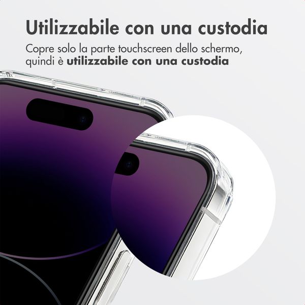 Accezz Vetro temperato privacy + Applicatore Apple iPhone 17e / 16e / 14 / 13 / 13 Pro