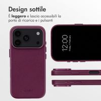 Accezz Cover in Pelle con MagSafe Apple iPhone 18 Pro / 17 Pro - Heath Purple