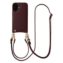 Selencia Cover per telefono Nova con cordino e portacarte Apple iPhone 17 - Bold Burgundy
