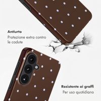 Selencia Cover Posteriore Vivid Samsung Galaxy S26 - Happy Dots Chocolate