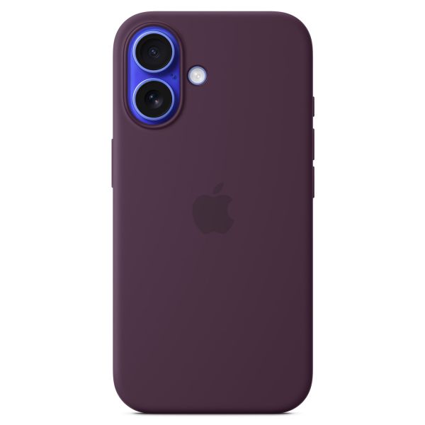 Apple Cover Posteriore in Silicone con MagSafe Apple iPhone 16 - Plum
