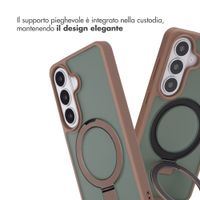 Accezz Cover con anello e supporto con MagSafe Samsung Galaxy S26 - Marrone