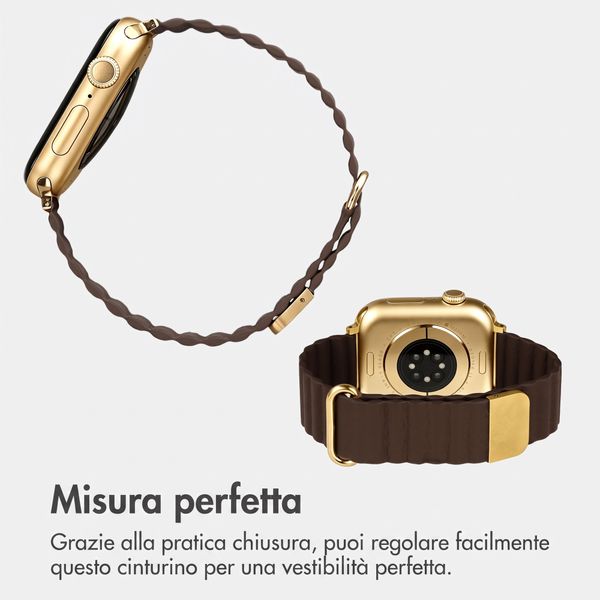 imoshion Cinturino magnetico in pelle sintetica Apple Watch | 38/40/41/42 mm - Marrone