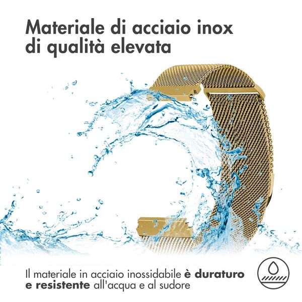 imoshion Cinturino magnetico milanese Samsung Galaxy Watch 7 40/44 mm - Oro