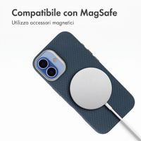 Accezz Cover Mesh con MagSafe Apple iPhone 16 - Blu scuro