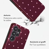 Selencia Cover posteriore Vivid con MagSafe Samsung Galaxy S26 Ultra - Happy Dots Burgundy