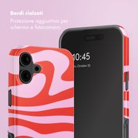 Selencia Cover Posteriore Vivid Apple iPhone 16 - Dream Swirl Pink