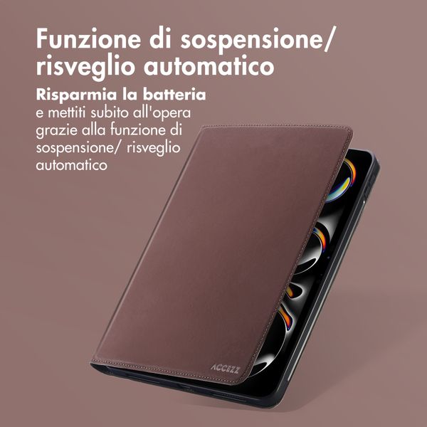 Accezz Cover Tablet Classica Apple iPad Pro 13 (2025) M5 / (2024) M4 - Marrone