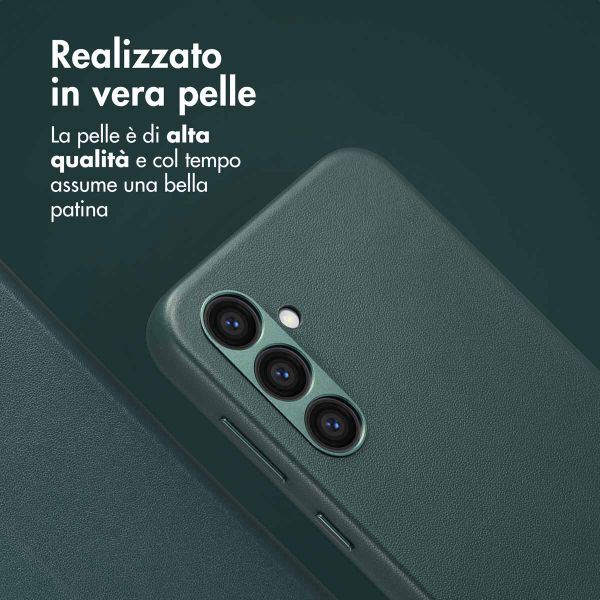 Accezz Cover in pelle 2 in 1 con MagSafe Samsung Galaxy S24 Plus - Cedar Green