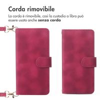 imoshion Cover a libro con Cordino Apple iPhone 16 - Rosso