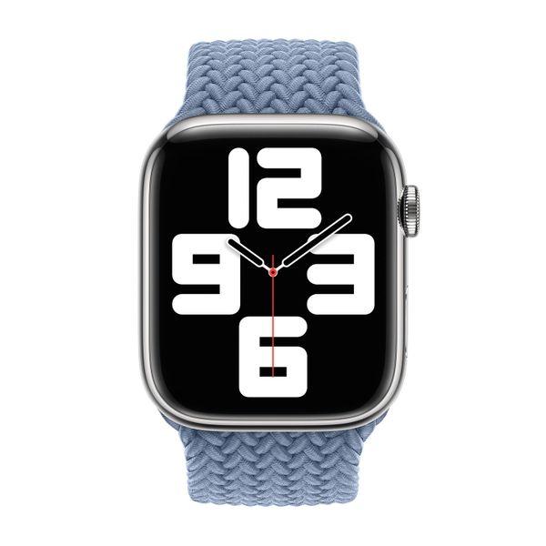 Apple Cinturino Solo intrecciato Apple Watch | 38/40/41/42 mm - Taglia 5 - Slate Blue